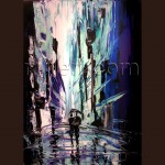 abstract cityscape abstract painting