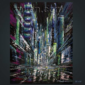 New York speed - print on canvas from original painting