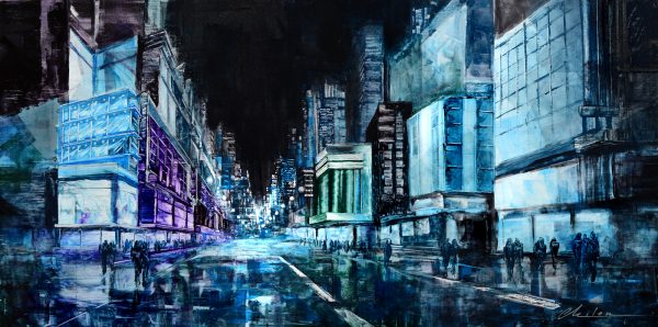 Blue Night - New York night cityscape