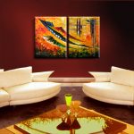 stairway to heaven abstract painting , oil paint on canvas impressionist abstract artwork modern painting