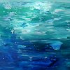 Bermuda blue painting abstract