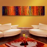 Dance In The Dark - abstract painting dripping paint texture abstract artwork red painting modern art